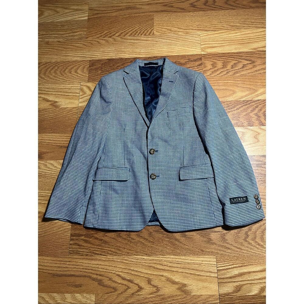 Lauren Ralph Lauren Boys Check Gingham Blazer Youth 12R